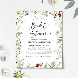 Budget Cute Boho Florals Bridal Shower