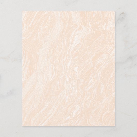 Budget Cute Boho Peach Blush Marble Baby shower (Achterkant)