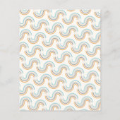 Budget Cute Celestial Star Moon Blue Baby shower (Achterkant)