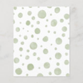 Budget Cute Elephant Baby shower Uitnodiging (Achterkant)