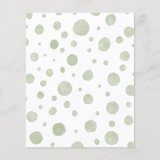 Budget Cute Elephant Baby shower Uitnodiging (Achterkant)