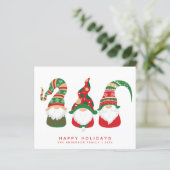 Budget Cute Gnomes Kerstfeestdag (Staand voorkant)