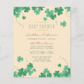Budget Cute Irish Thmed Shamrock Baby shower (Achterkant)
