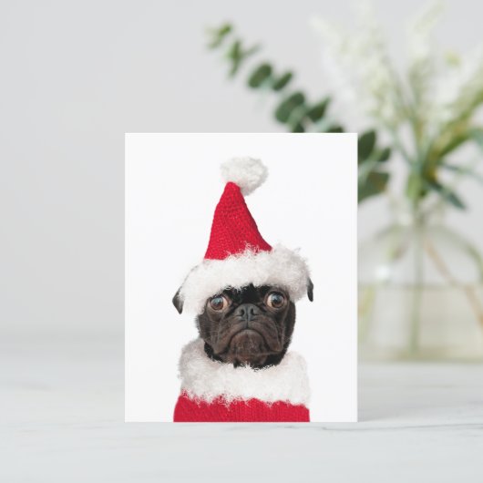 Budget Cute Kerstpap Puppy Santa (Staand voorkant)