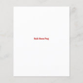 Budget Cute Kerstpap Puppy Santa (Achterkant)