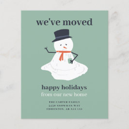 Budget Cute Kerstverrijking Aankondiging Snowman