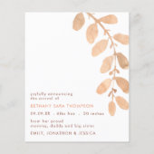 Budget Cute Lion Baby Foto geboorteaankondiging (Achterkant)