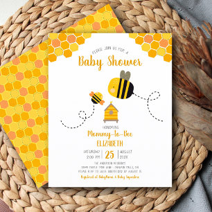 Budget Cute mammie to Bee Baby shower Invitation