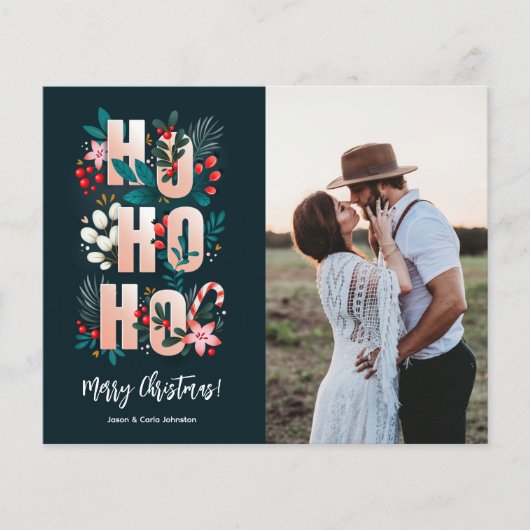 Budget Cute Merry-kerstfotokaarten Flyer (Voorkant)