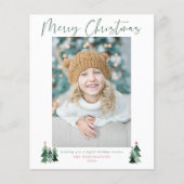 Budget Cute Minimalist Moderne kerstfoto (Voorkant)