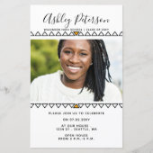 Budget Cute Moderne Photo Afstuderen Invitation (Voorkant)