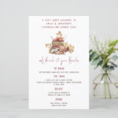 Budget Cute Mouse Friendsgiving Thanksgiving Menu (Staand voorkant)
