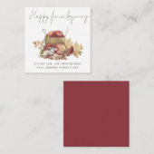 Budget Cute Mouse Happy Friendsgiving Kaart Notitiekaartje (Voorkant / Achterkant)