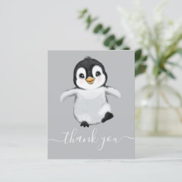 BUDGET Cute Penguin Baby shower Dank je wel