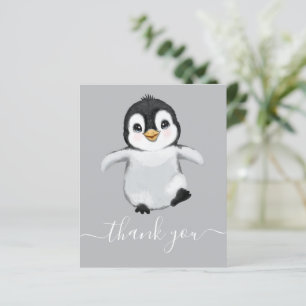 BUDGET Cute Penguin Baby shower Dank je wel