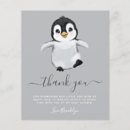 BUDGET Cute Penguin Baby shower Dank je wel