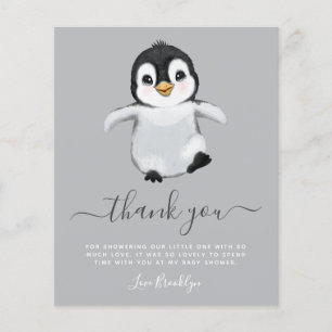 BUDGET Cute Penguin Baby shower Dank je wel