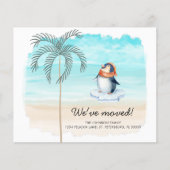 Budget Cute Penguin Florida Beach New Address Kaar (Voorkant)