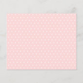 Budget Cute Pink Floral Elephant Girl Baby shower (Achterkant)