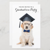 Budget Cute Puppy Dog Afstuderen Afstuderen (Voorkant / Achterkant)