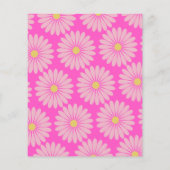 Budget Cute Scandinavian Flower Pink Baby shower (Achterkant)