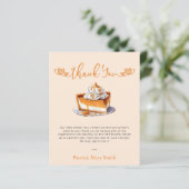 Budget Cutie Pie Baby shower Bedankt Card (Staand voorkant)