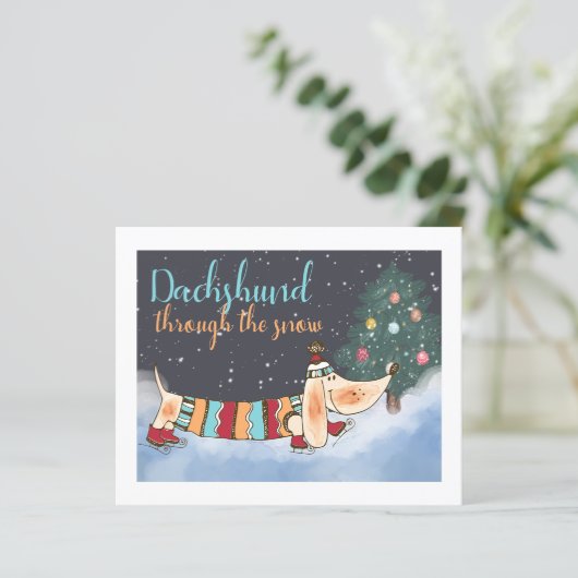 BUDGET Dachshund through the Snow (Staand voorkant)