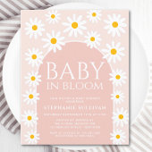 Budget Daisy Baby in Bloom Baby shower Uitnodiging