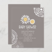 Budget Daisy Boho Baby shower (Voorkant / Achterkant)