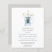 Budget Daisy Gender Neutral Baby shower Invitation (Voorkant / Achterkant)