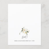 Budget Daisy White Floral Flyer (Achterkant)