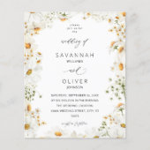 Budget Daisy White Floral Flyer (Voorkant)