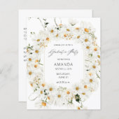 Budget Daisy White Floral Gradual Party (Voorkant / Achterkant)