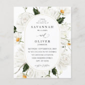 Budget Daisy White Floral V3 Flyer (Voorkant)