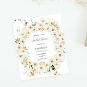 Budget Daisy White Floral Vrijgezellenfeest Flyer