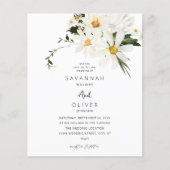 Budget Daisy White Floral Wedding V2 (Voorkant)