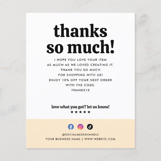 Budget Dank u aankoop Business Order Retro Sun (Achterkant)