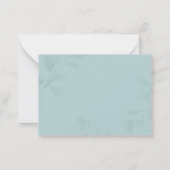 Budget Dank u Beer Baby shower Woodland Notitiekaartje (Achterkant)