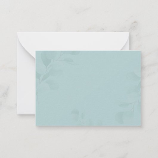 Budget Dank u Beer Baby shower Woodland Notitiekaartje (Achterkant)