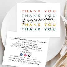 Budget Dank u om Business Package Insert te bestel