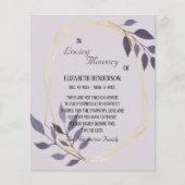 Budget/Dank u voor uw sympathie. Flyer (Voorkant)