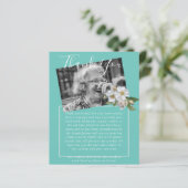 BUDGET Dankjewel Funeral Memorial In Memoriam FOTO (Staand voorkant)