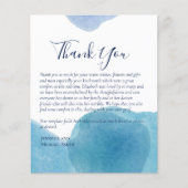 BUDGET Dankjewel Uitvaart Herdenkingskaart Sjablon (Voorkant)