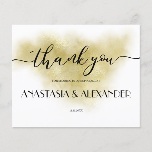 BUDGET/ Dankkaart. Folder (Voorkant)