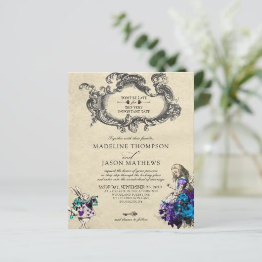 BUDGET  Dark Alice in Wonderland Bruiloft (Staand voorkant)