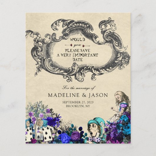 BUDGET  Dark Alice in Wonderland Bruiloft (Voorkant)