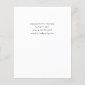 Budget Dark Burgundy & Pink Floral Gradual Party (Achterkant)