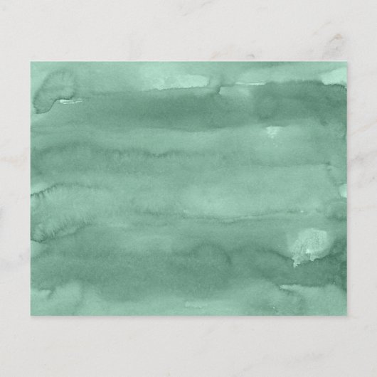 Budget Dark Green Branch Wedding Fotouitnodiging (Achterkant)