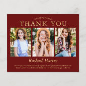 Budget Dark Red Gold 3 Foto Afstuderen Hartelijk d (Voorkant)