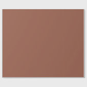 BUDGET Dark Terracotta Monochrome Weddenschap Cadeaupapier (Vlak)